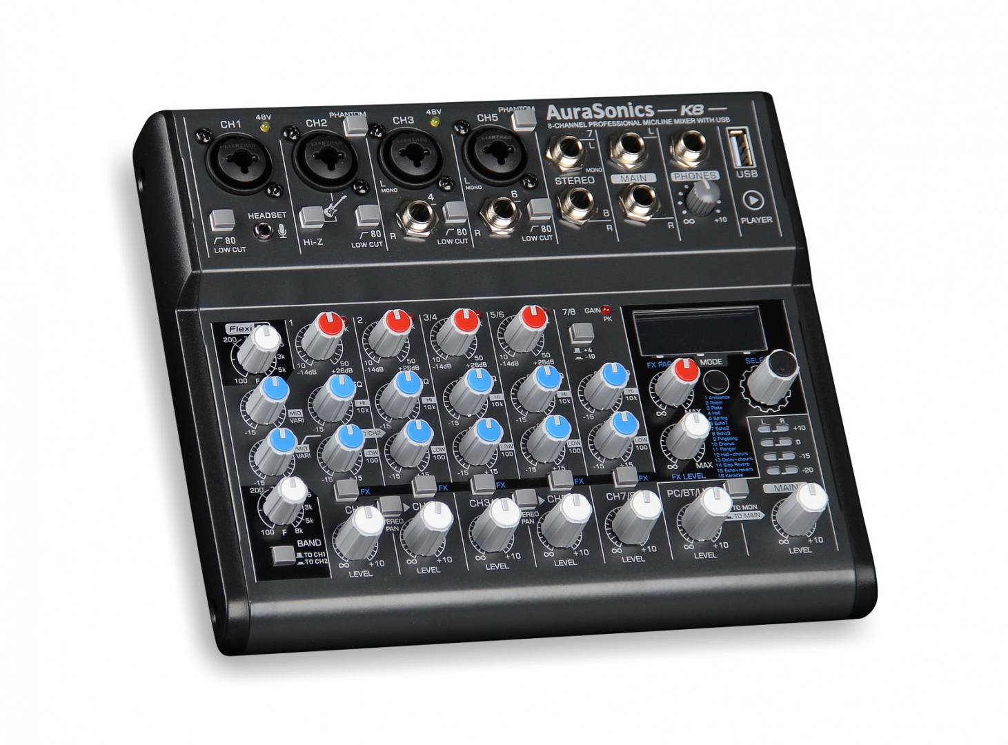 AuraSonics K8 компактный микшерный пульт в Нягани