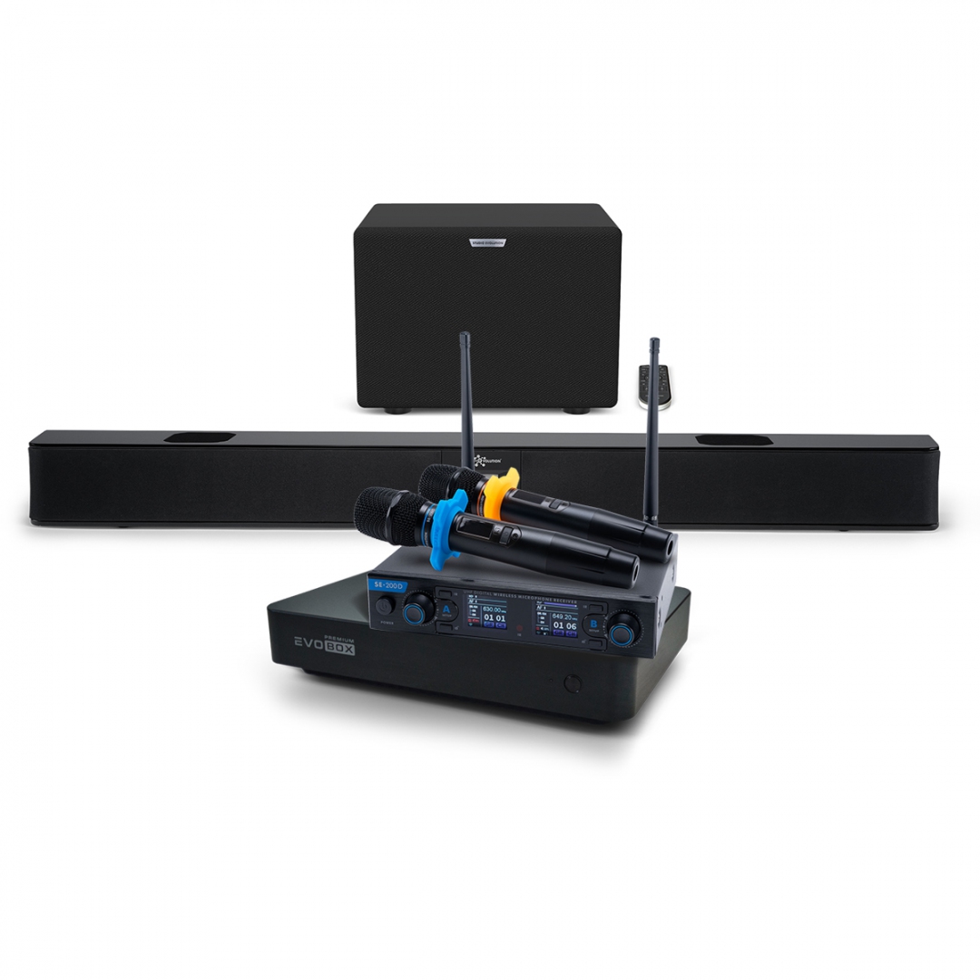 Hi-End караоке-система EVOBOX Premium + EvoSoundBar (саундбар с караоке) в Нягани