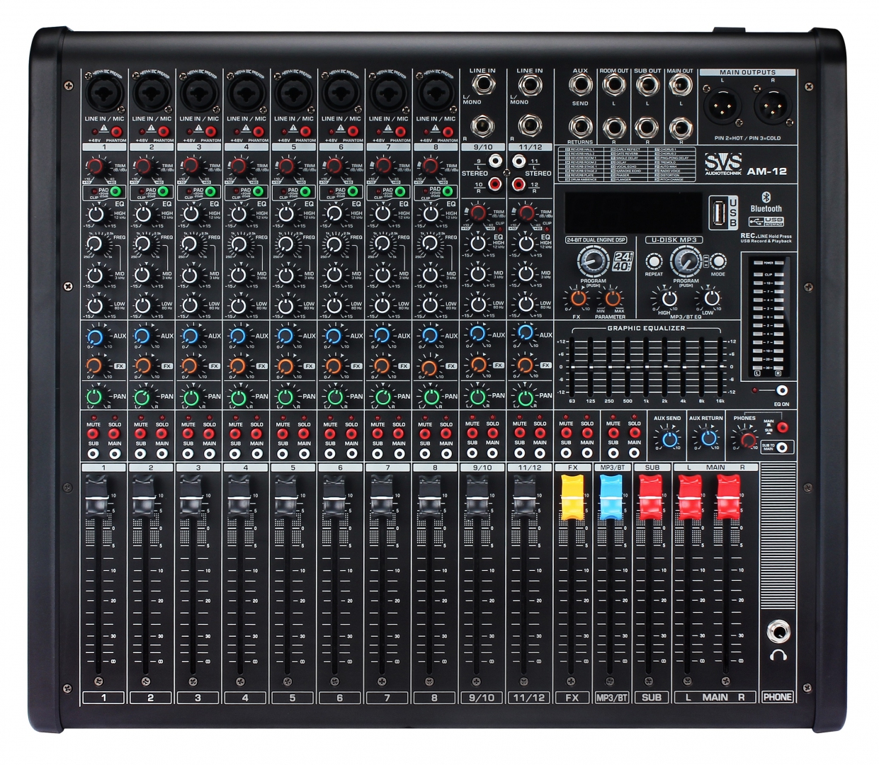 SVS Audiotechnik mixers AM-12 Микшерный пульт аналоговый, 12-канальный в Нягани